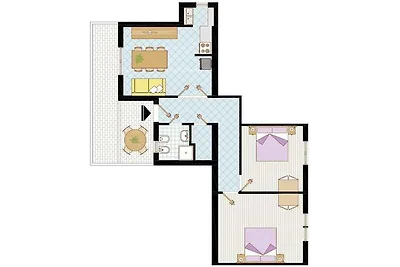 Ferienwohnung mit Balkon