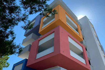 Studio mit Klimaanlage und Balkon