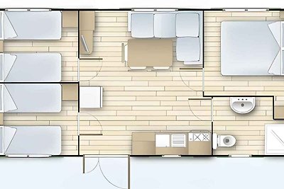 Mobilehome auf dem Campingplatz Classe in Lid