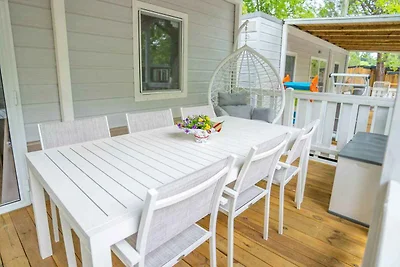 Mobilehome mit Klimaanlage, Terrasse und Pool