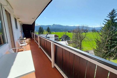 Ferienwohnung mit Blick über den Ort auf die