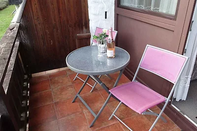 Studio mit Terrasse, Sauna und Ausblick auf d