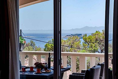 Ferienwohnung mit einen Balkon und Meerblick