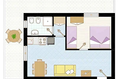 Ferienwohnung mit Klimaanlage, Balkon und