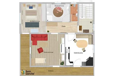 FerienWohnung mit Balkon und Garten