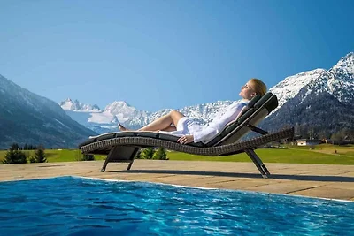 Studio mit Terrasse, Sauna und Ausblick auf d