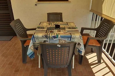 Ferienwohnung mit Klimaanlage und Balkon