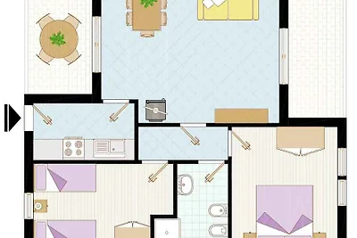 Villa mit Pool für 6 Personen