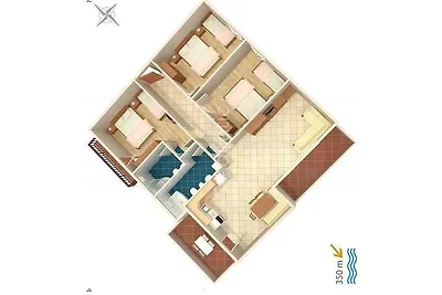 Ferienwohnung mit Balkon