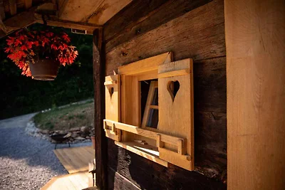 Hütte mit schöner Aussicht, Sauna und