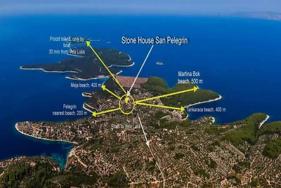 Entspannte Auszeit in Vela Luka mit Meerblick