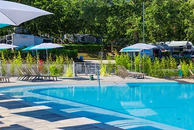 Mobilehome mit Klimaanlage, Terrasse und Pool