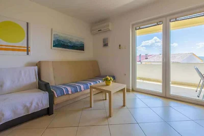 Ferienwohnung mit überdachtem Balkon