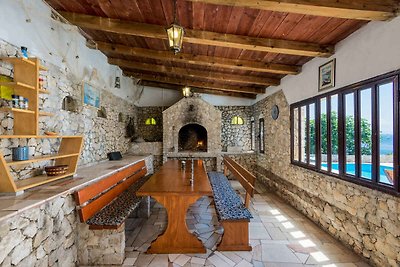 Ferienhaus mit Pool, mit Meerblick