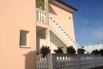 Ferienwohnung mit Pool und Meerausblick