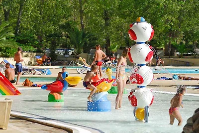 Mobilehome mit Klimaanlage, Terrasse und Pool