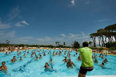 Mobilehome mit Klimaanlage, Terrasse und Pool