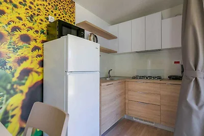 Mobilehome mit Terrasse am Pool