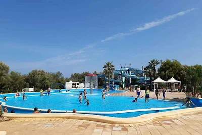 Mobilehome mit Klimaanlage, Terrasse und Pool