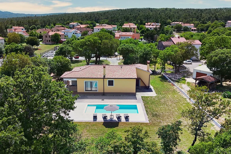 Rückansicht des Hauses