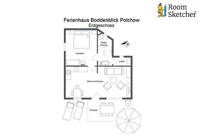 Ferienhaus Boddenblick auf Rügen