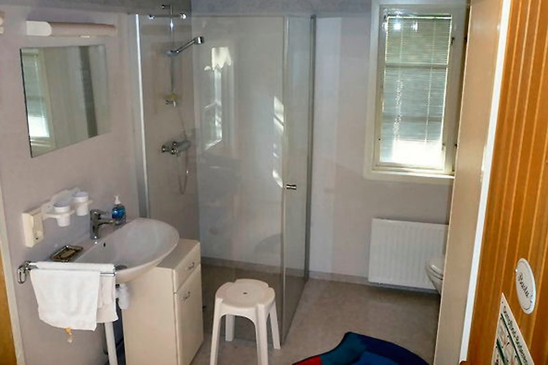 Salle de bain inférieure avec sauna