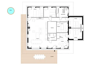 Ferienhaus Ratsmühle  Haus am Teich