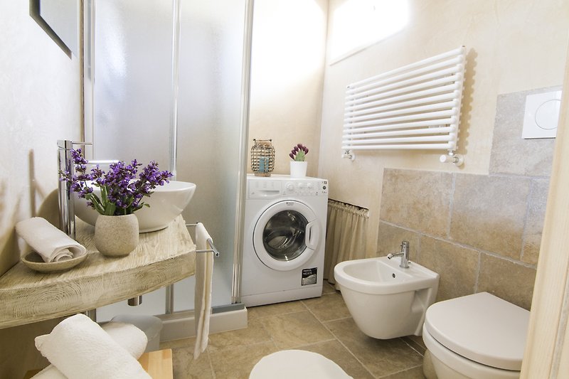 Shower Room with washing machine