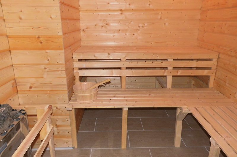 Sauna mit viel Platzangebot