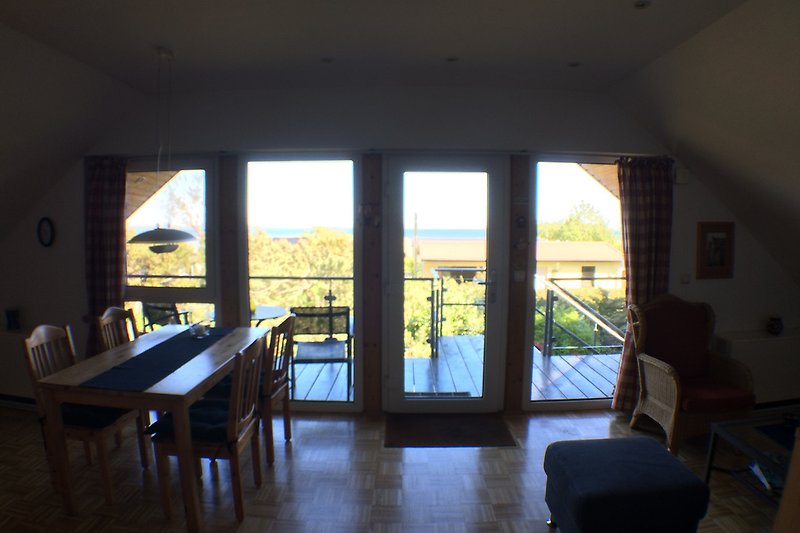 Panoramic view from the living-dining area