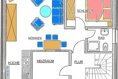 Strandhaus mit drei Ferienwohnungen