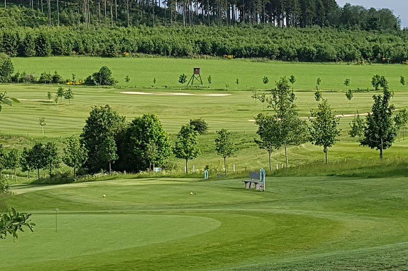 Pole golfowe Saßenhausen z obecnie 12-dołkowym obiektem.
