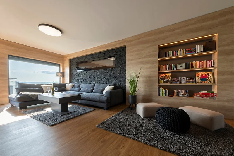 Wohnbereich mit Panoramafenster