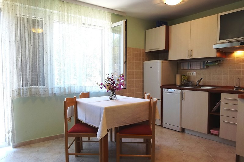 Kitchen with dining area