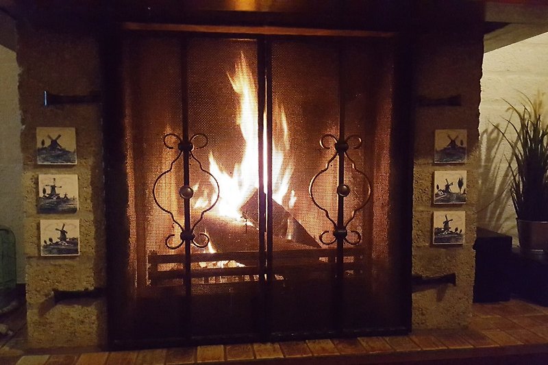 Fireplace fire