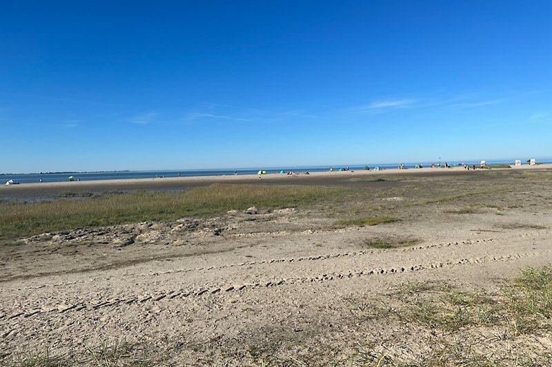 Sandstrand am Hundestrand von Hooksiel