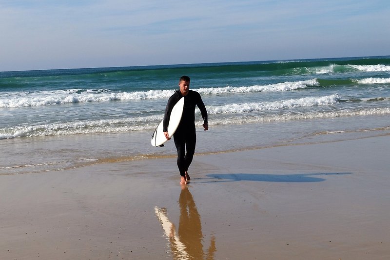 Surfen am Atlantik