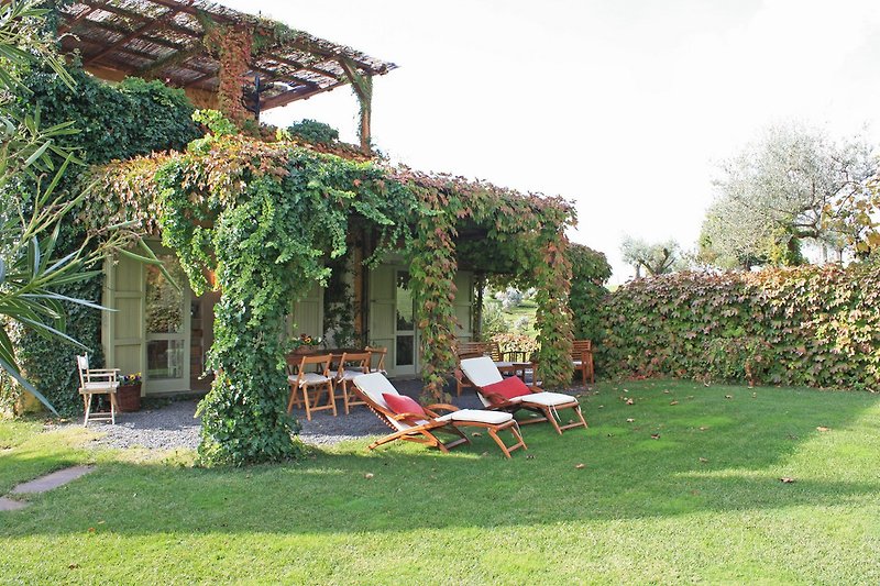 Relax auf der Veranda der Ferienwohnung