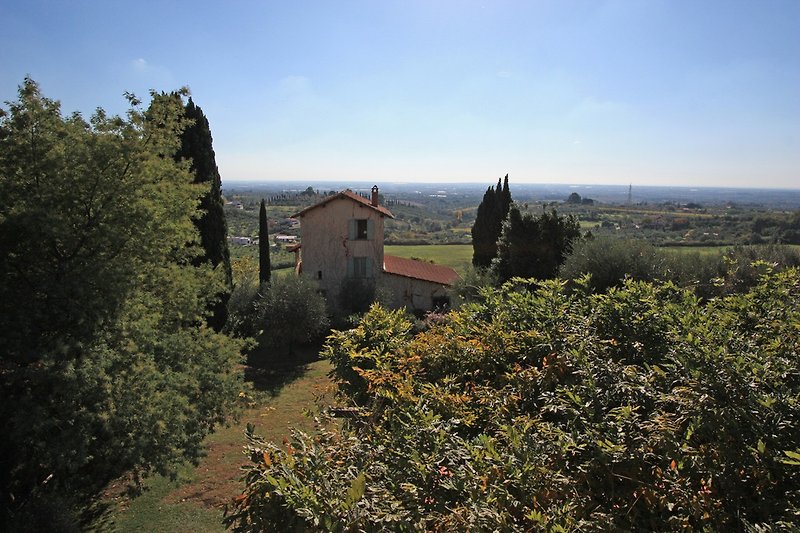 Dachterrasse mit Blick aufs Meer 
