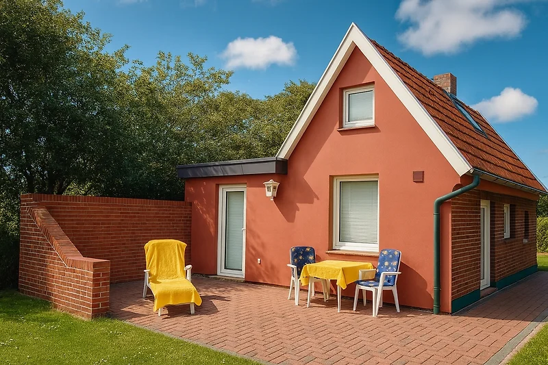 Gemütliches Ferienhaus mit großem Garten und einladender Terrasse.