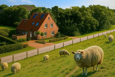 Anglerhütte - gemütliches Ferienhäuschen direkt am Deich