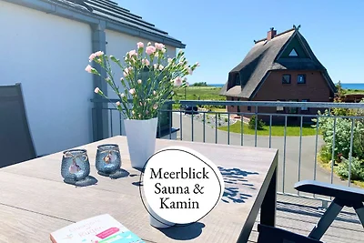 Sauna, Kamin & Meerblick genießen