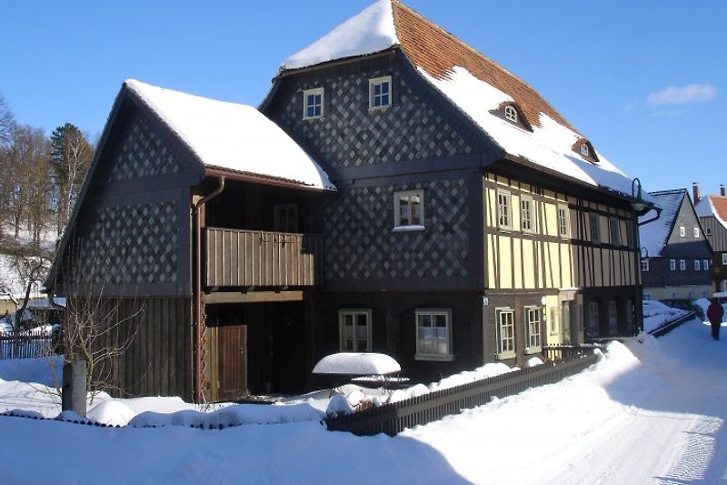 Inselhaus im Winter