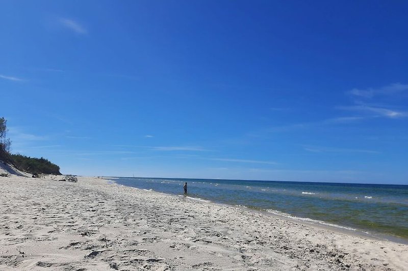 Piękna plaża nad Bałtykiem.