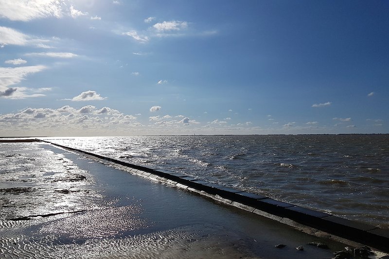 Strand Nessersiel mit Blick auf Norderney