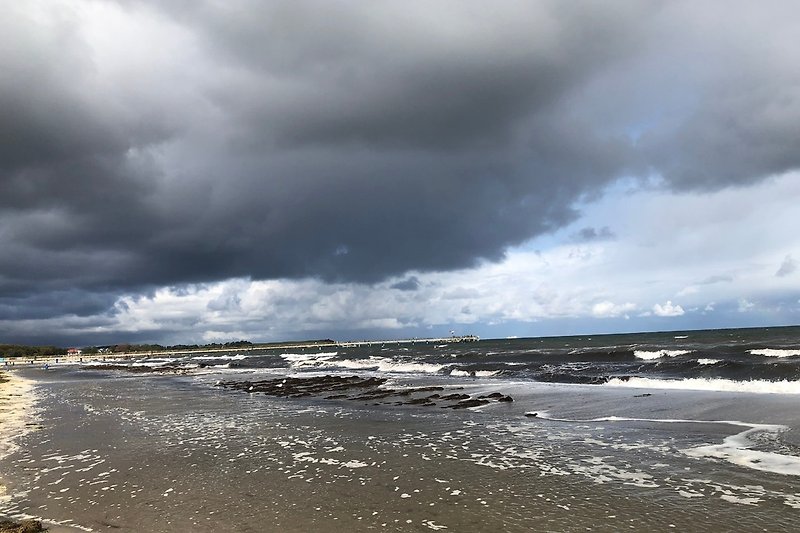 Wolkenspiel am Strand