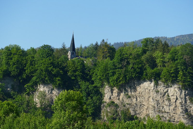 Have a nice walk up and arround this mystic hill called Georgenbergwith a church on top