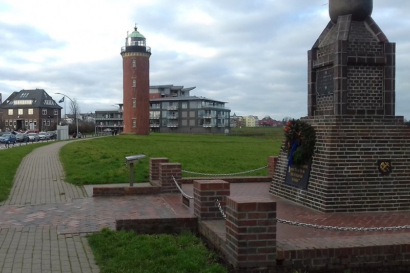 Hamburger Leuchtturm am Hafen