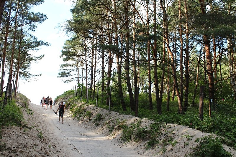 Strandaufgang zum Meer in Grzybowo