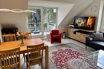 appartement galerie 3 pièces avec vue sur la mer Baltique